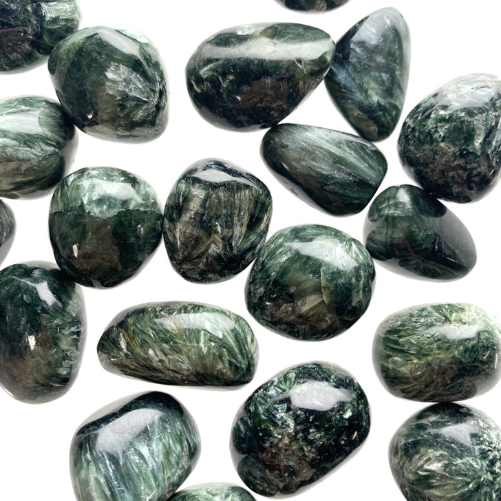 Seraphinite Tumbled Stones