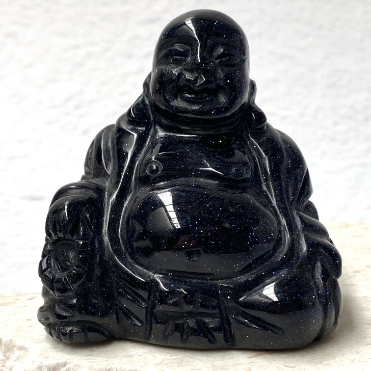 Blue Goldstone Medium Buddha