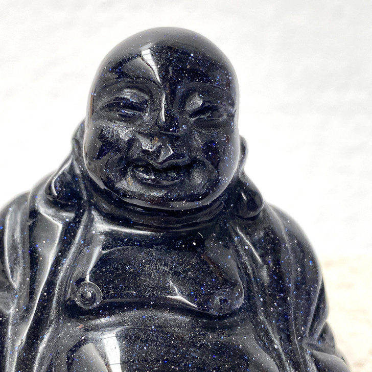 Blue Goldstone Medium Buddha