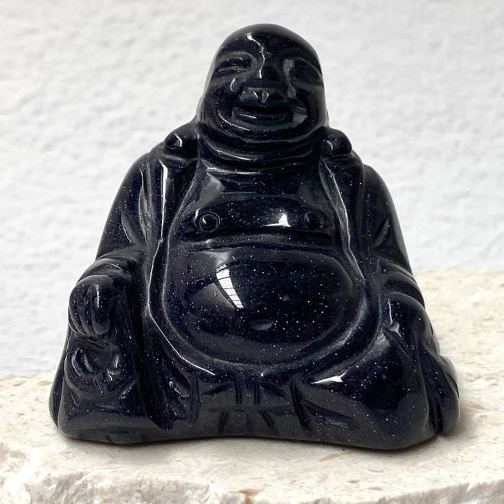 Blue Goldstone Medium Buddha