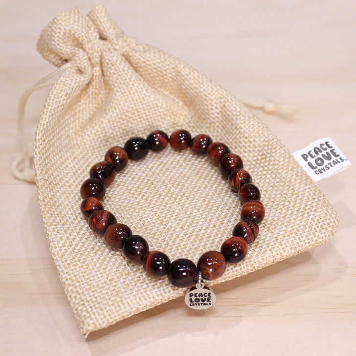 Red Tiger Eye Pebble Bracelet