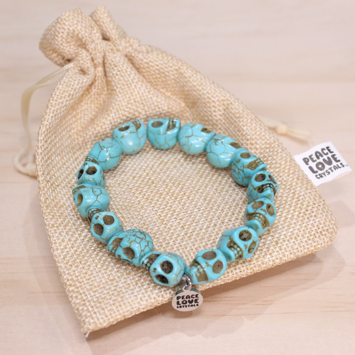 Blue Skull Bracelet