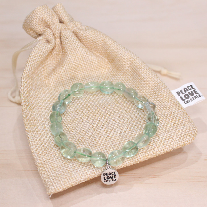 Green Fluorite Pebble Bracelet