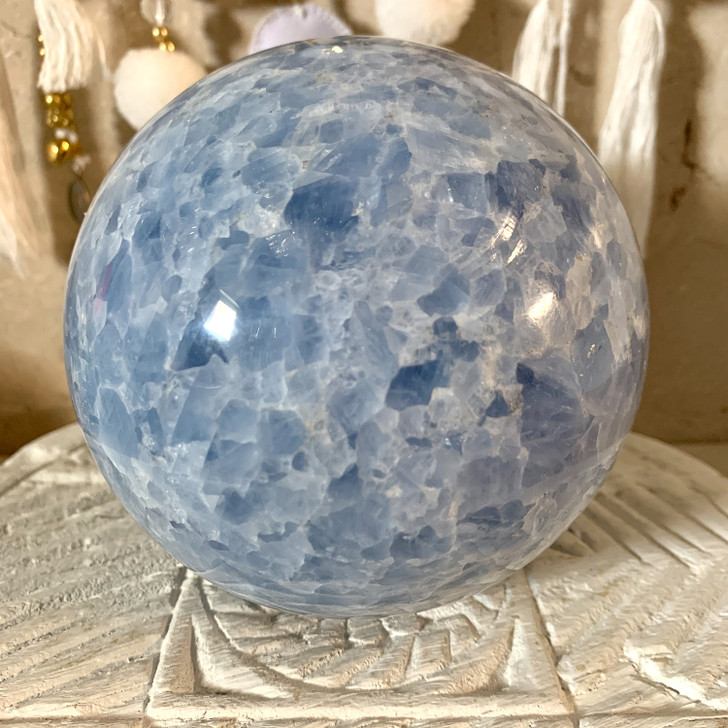 Blue Calcite Sphere