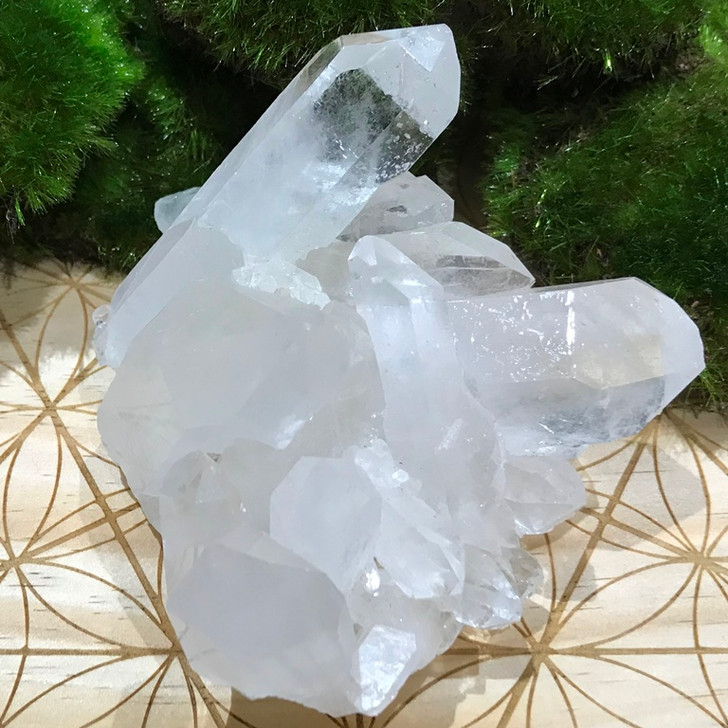 Clear Crystal Quartz Cluster