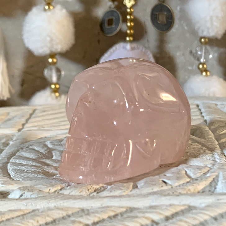 Rose Quartz Skull