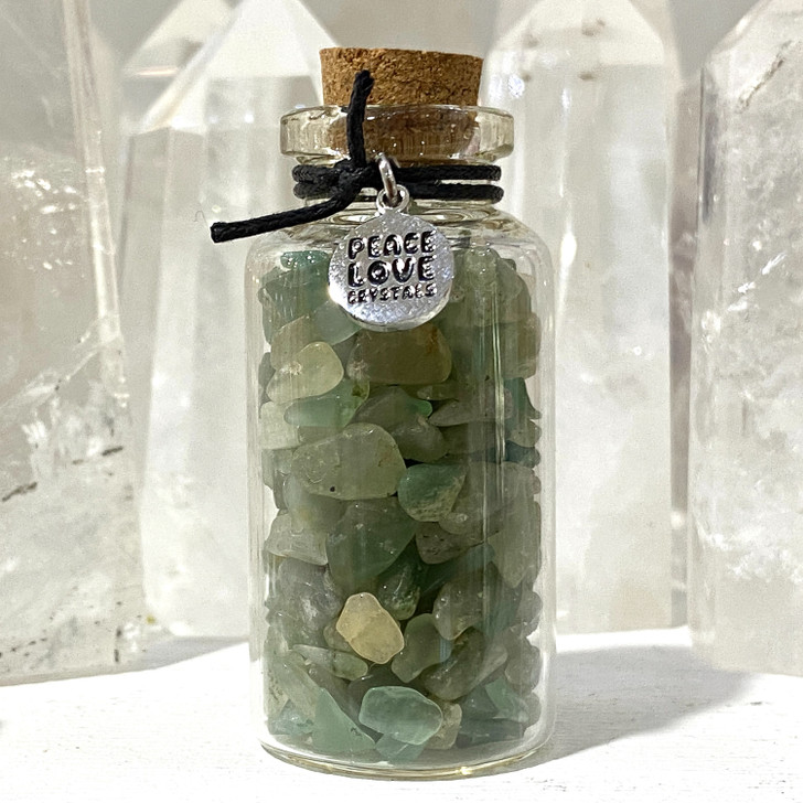 Little Bottle of Green Aventurine Chips