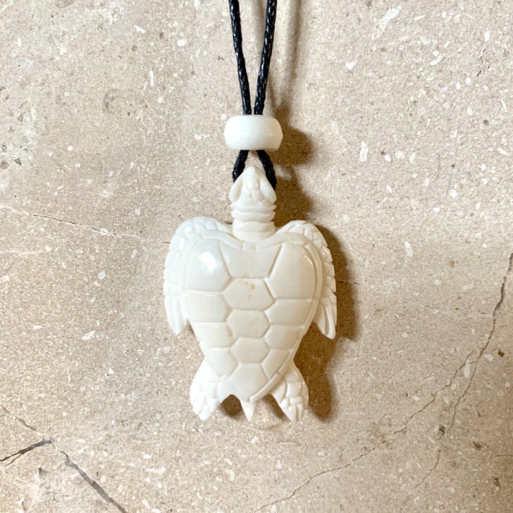 Amazon.com: Sea Turtle Necklaces - Hawaiian Surfing Chokers (2 Pc) Cool  Cosplay Fashion Toys - White and Brown Bone Pendant - Beaded Rope Chain -  Adjustable Necklace: Clothing, Shoes & Jewelry