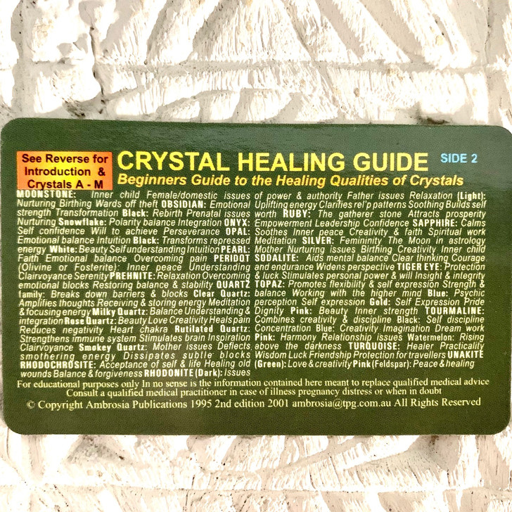 Wallet Card Crystal Healing