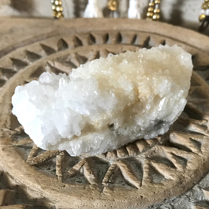 Snow Quartz Druzy Cluster