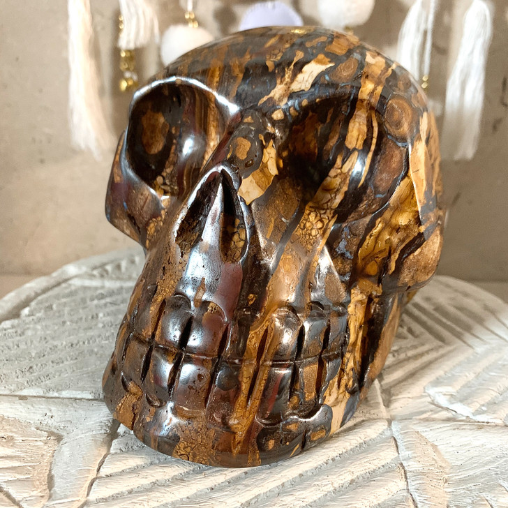 Boulder Opal Skull