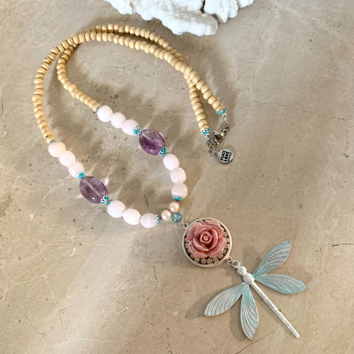 Adored Beauty Dragonfly Necklace