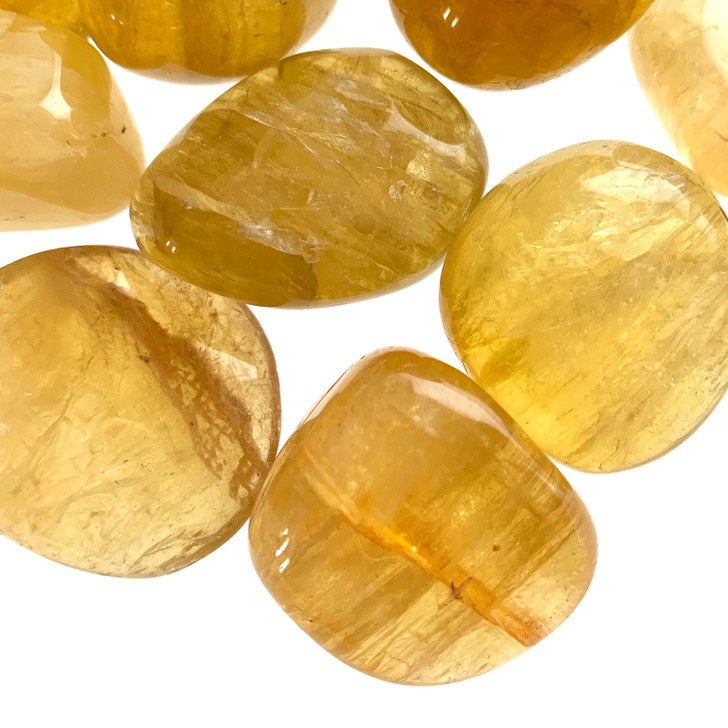 Yellow Fluorite Tumbled Stones