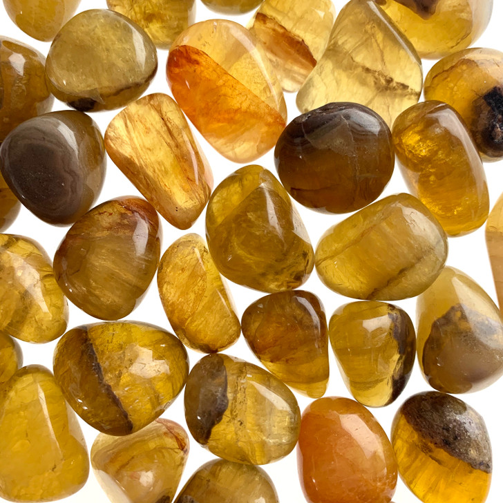 Honey Fluorite Tumbled Stones