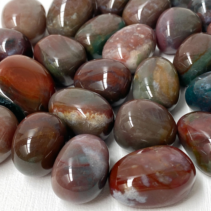 Red Fancy Jasper Tumbled Stones