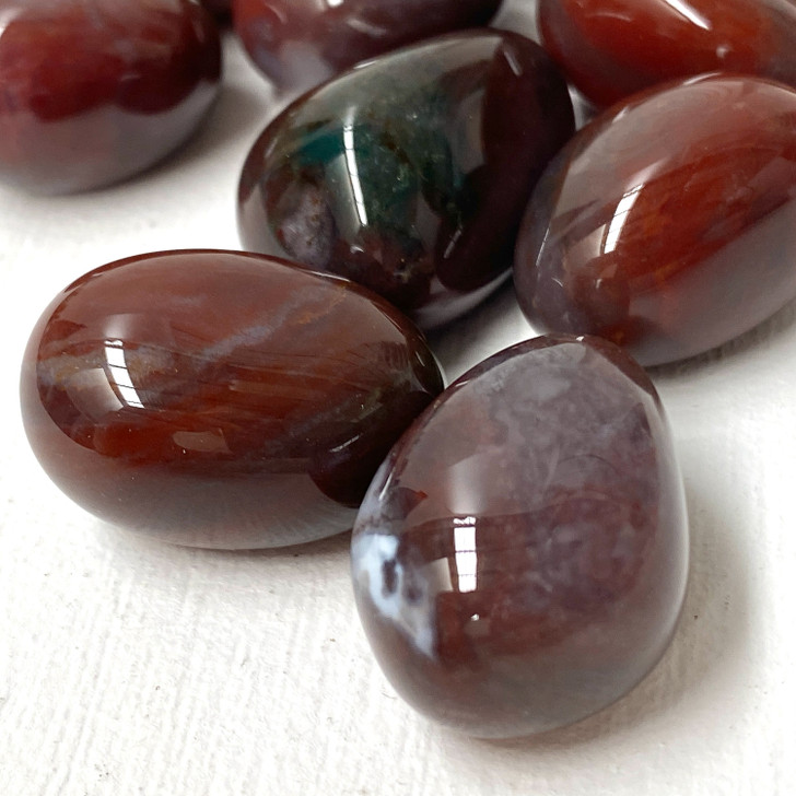 Red Fancy Jasper Tumbled Stones