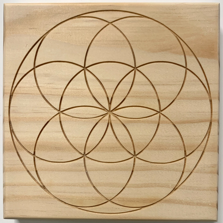 Seed of Life Bounded Sacred Geometry Crystal Grid 