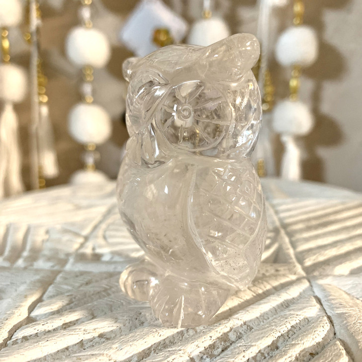 Clear Quartz Owl