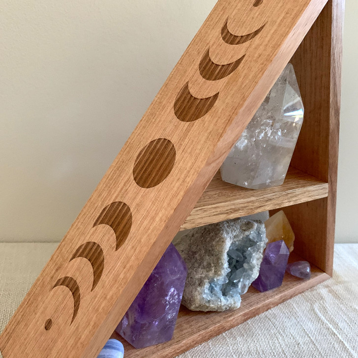 Moon Phase Triangle Shelf