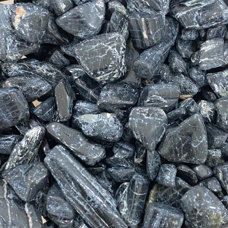 Black Tourmaline Mini Tumbled Stone Chips