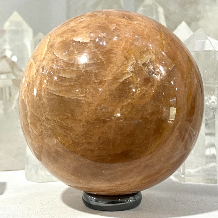 Peach Moonstone Sphere