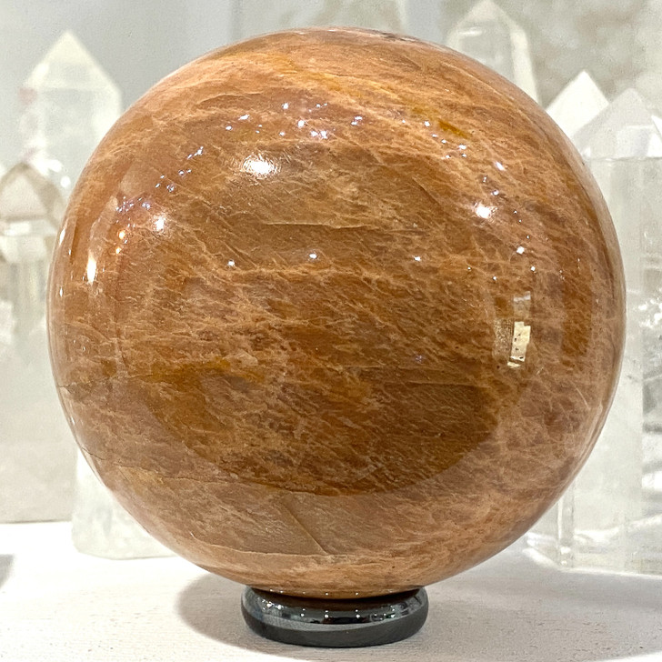 Peach Moonstone Sphere