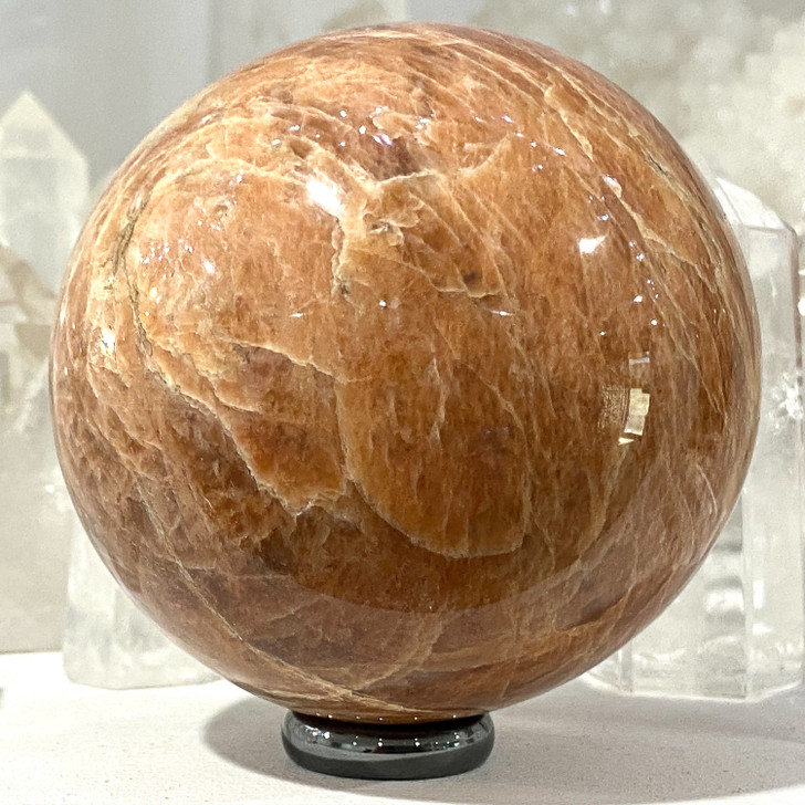 Peach Moonstone Sphere