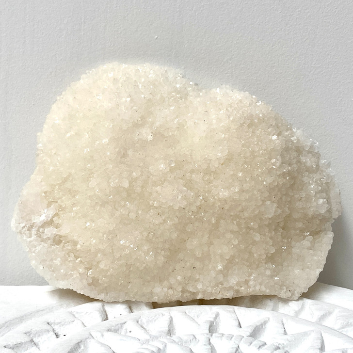 Druzy Snow Quartz Cluster