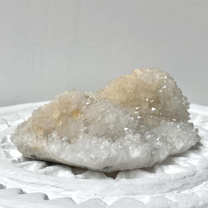 Druzy Snow Quartz Cluster