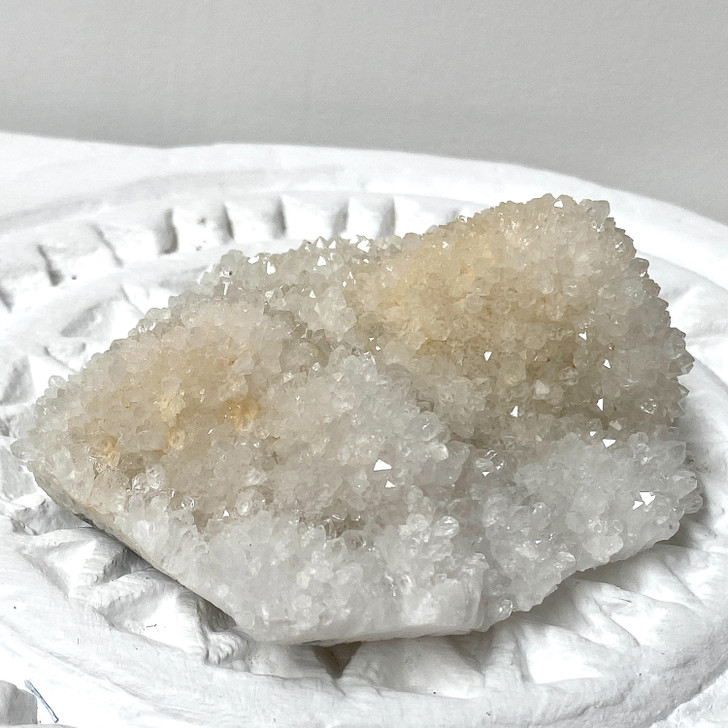 Druzy Snow Quartz Cluster #2405