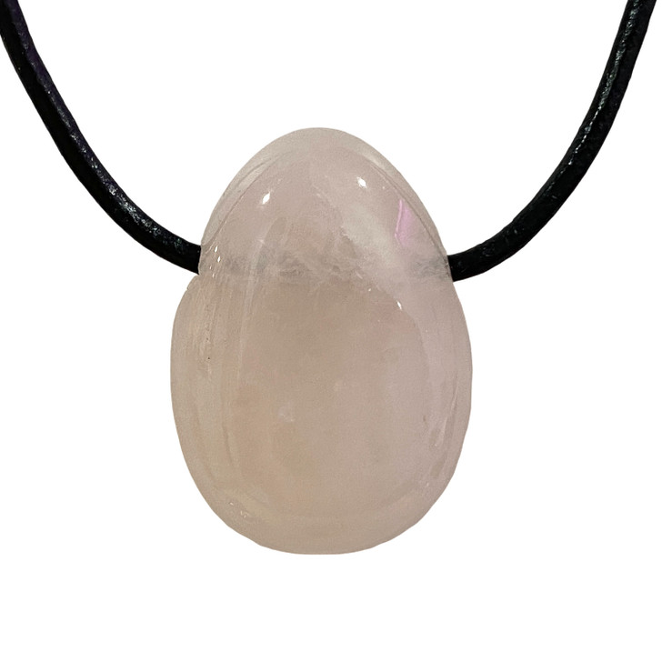 Rose Quartz Tumbled Stone Pendant