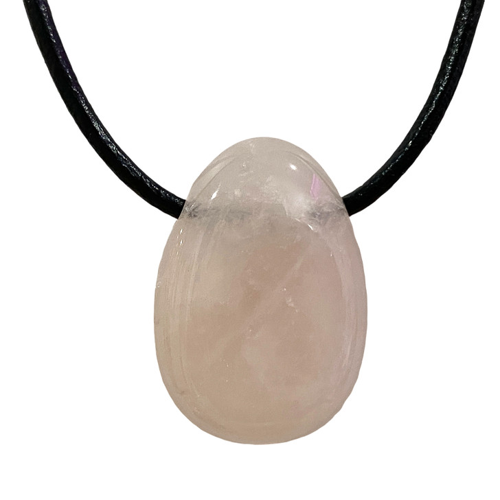 Rose Quartz Tumbled Stone Pendant