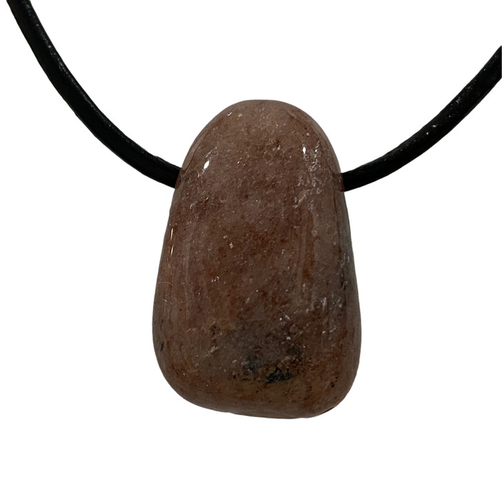 Red Muscovite Tumbled Stone Pendant