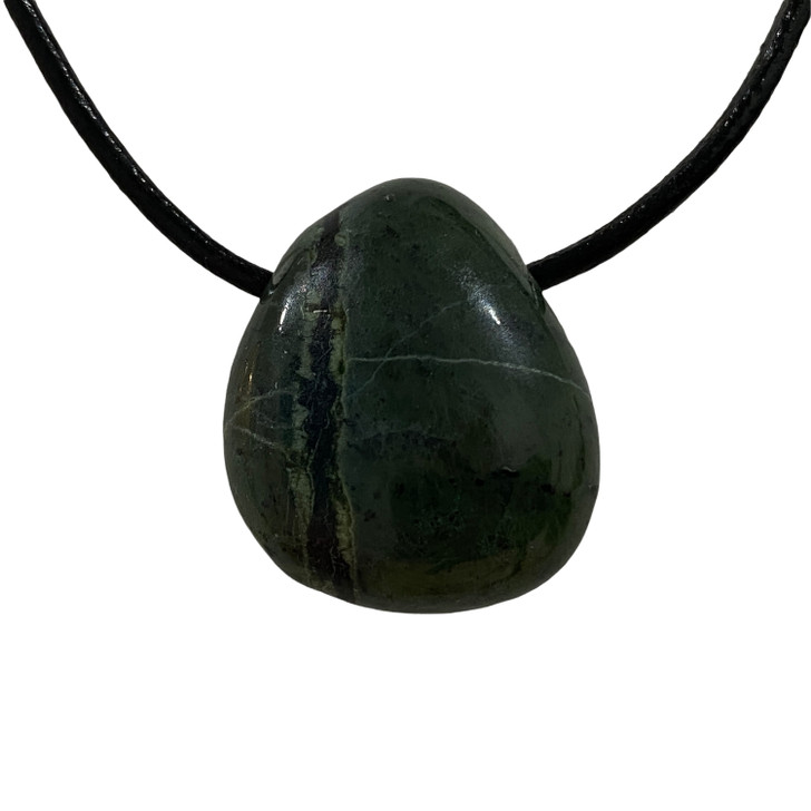 Nephrite Jade Tumbled Stone Pendant