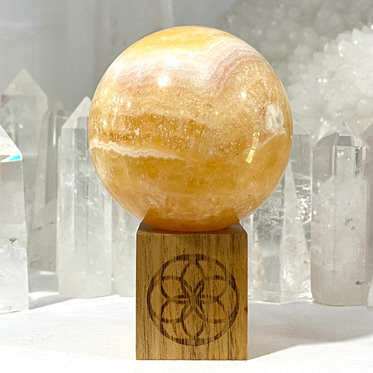 Orange Calcite Sphere