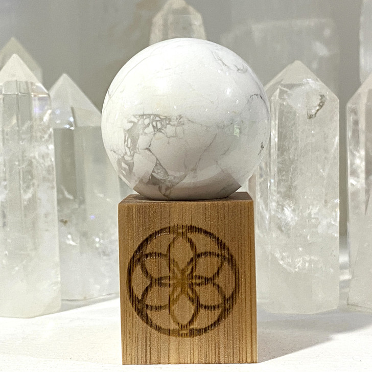 White Howlite Sphere