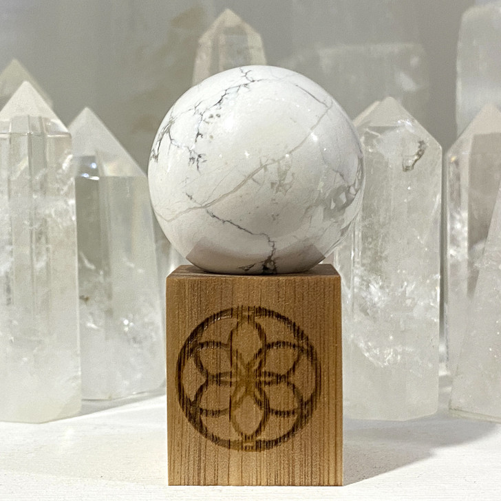 White Howlite Sphere