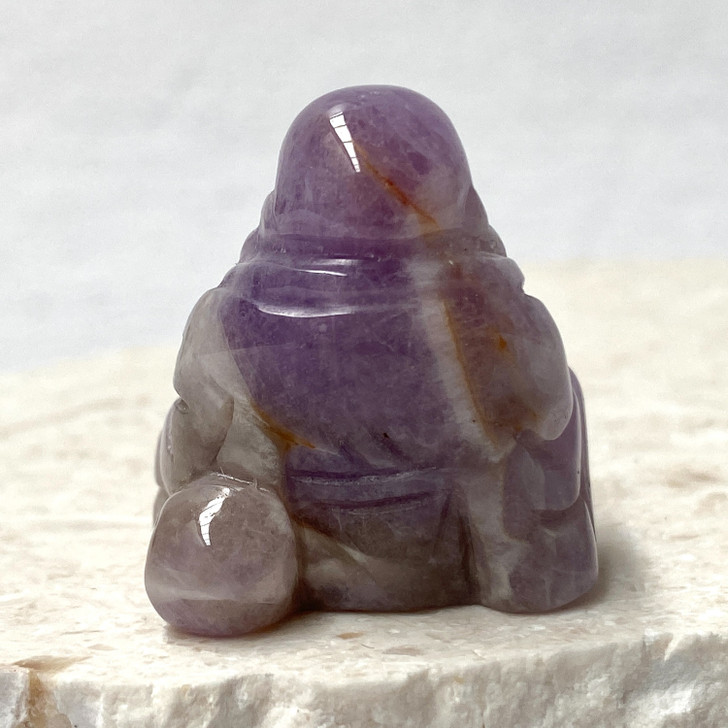 Chevron Amethyst Mini Buddha