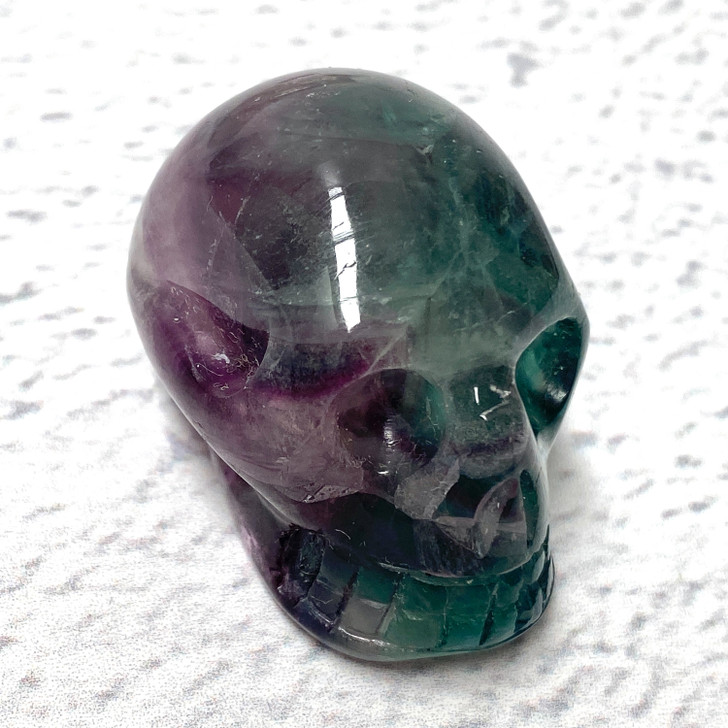 Rainbow Fluorite Small Skull