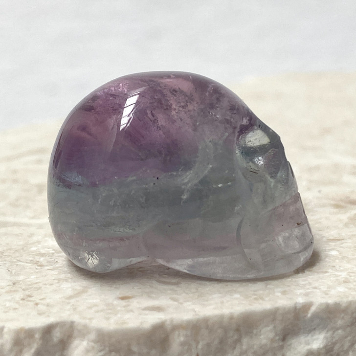 Rainbow Fluorite Mini Skull