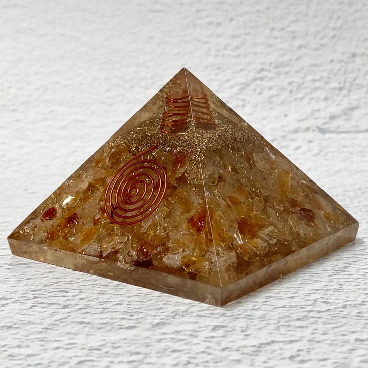 Citrine Orgonite Pyramid