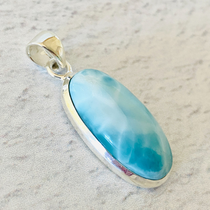 Larimar Sterling Silver Pendant 