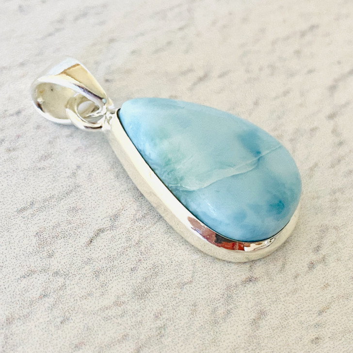 Larimar Sterling Silver Pendant