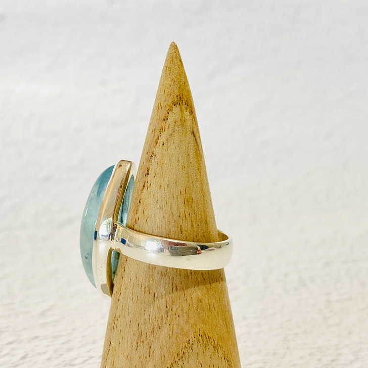 Aquamarine Sterling Silver Ring