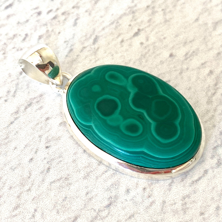 Malachite Sterling Silver Pendant