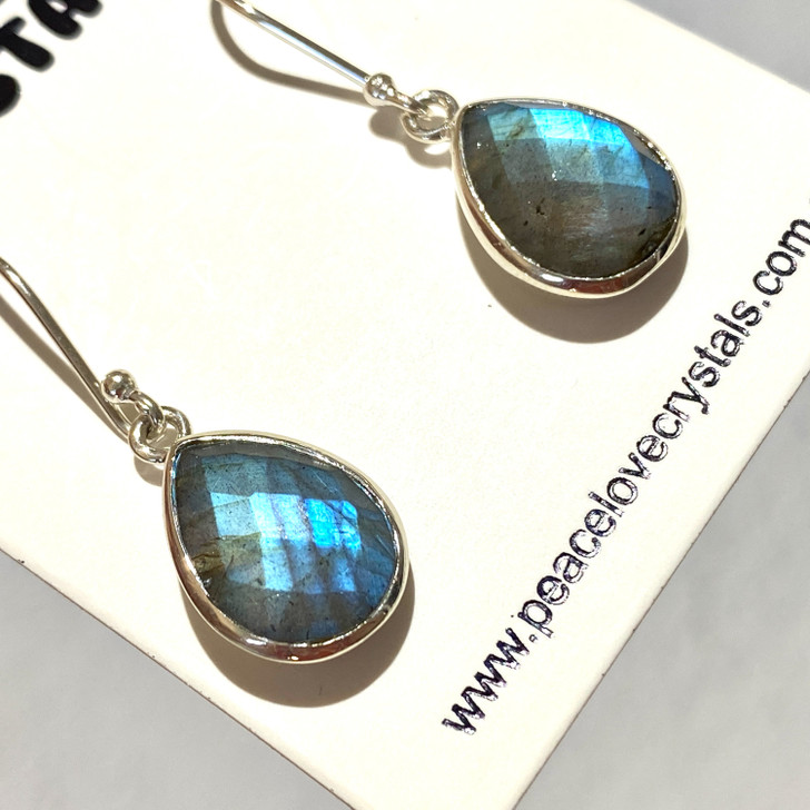 Labradorite Sterling Silver Earrings