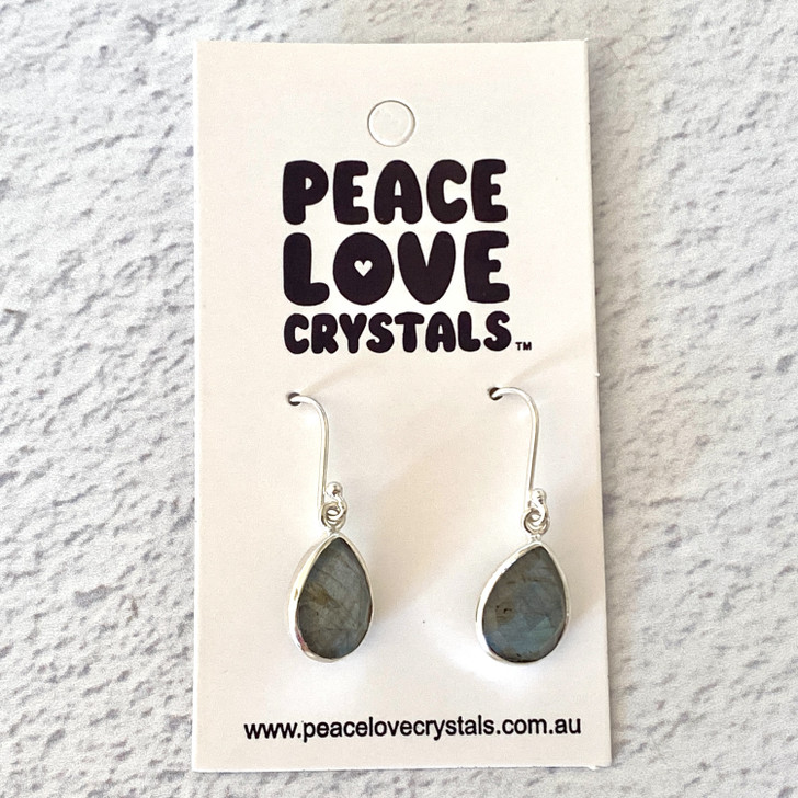 Labradorite Sterling Silver Earrings