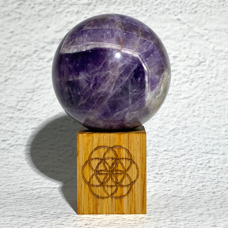 Chevron Amethyst Sphere