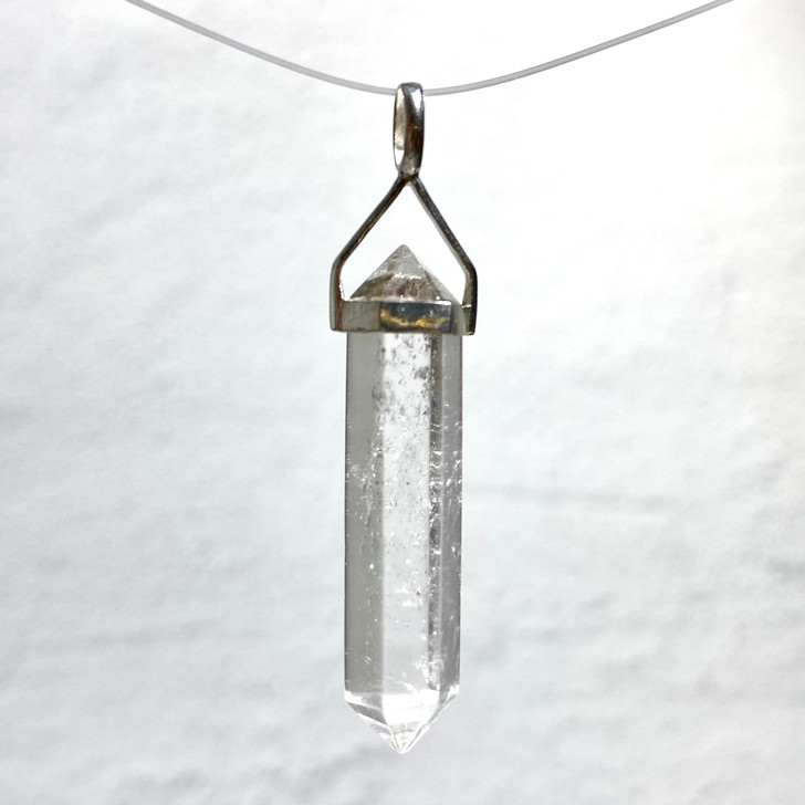 Crystal Quartz Double Terminated Point Pendant
