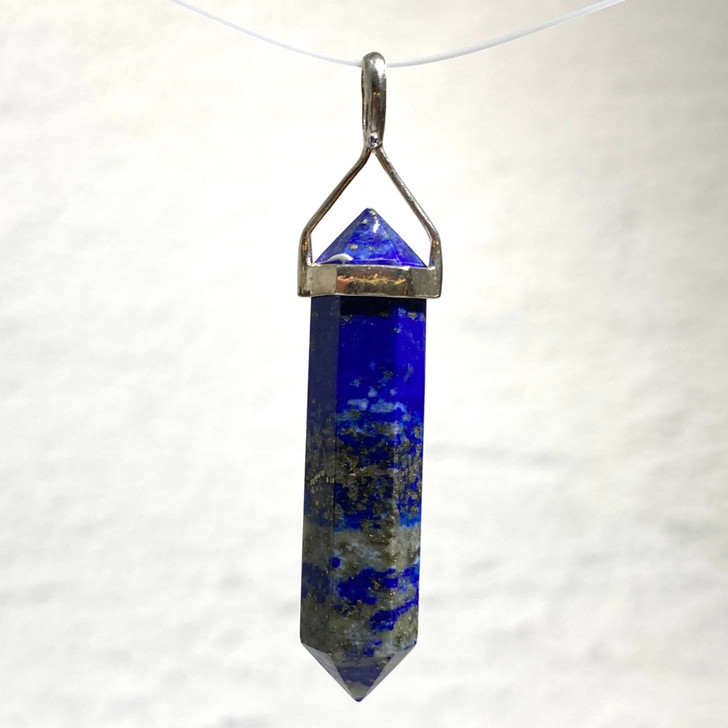 Lapis Lazuli Double Terminated Point Pendant